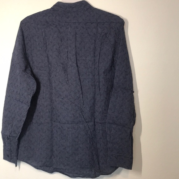 Men's Long Sleeve Button Front Regular Fit Gingham - Picture 2 of 5